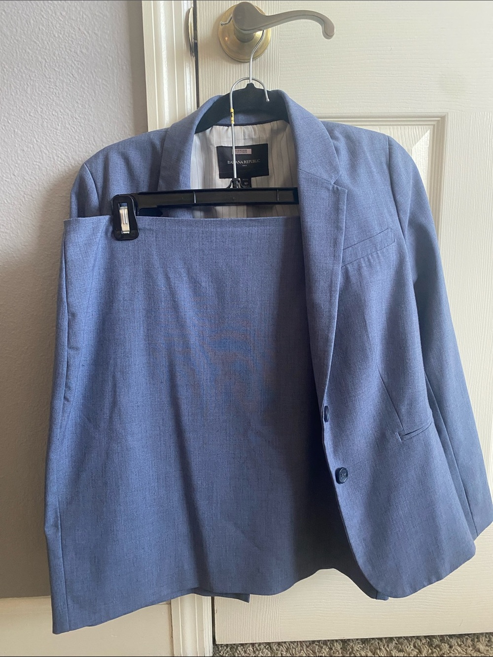 Banana Republic Light Blue Women’s Suit Jacket & Skirt